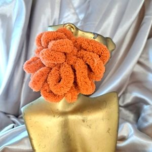 Dramatic Orange Hoop Earrings